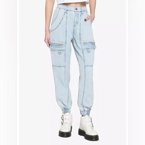 Hot Topic Light Blue Women's Cargo Jeans